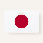 Naam Badge met vlag van Japan (Achterkant)