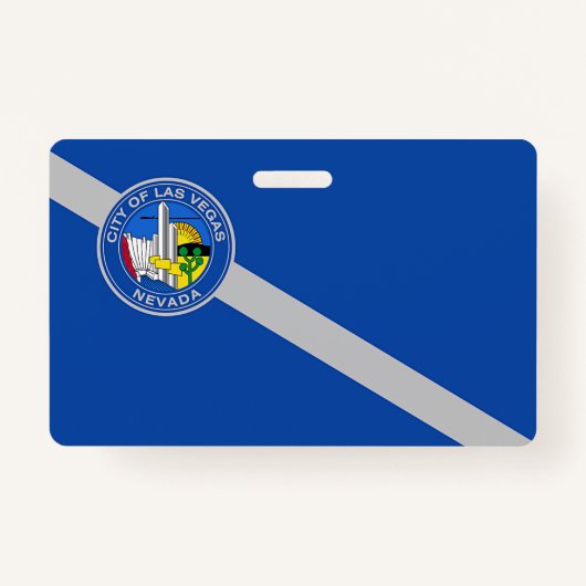 Naam Badge met vlag van Las Vegas City (Voorkant)