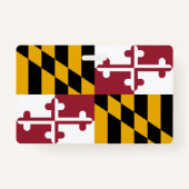 Naam Badge met vlag van Maryland State, Verenigde  (Achterkant)