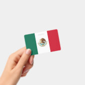 Naam Badge met vlag van Mexico (Handheld)