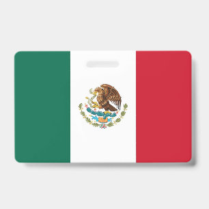 Naam Badge met vlag van Mexico