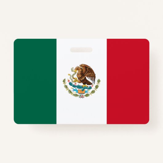 Naam Badge met vlag van Mexico (Voorkant)