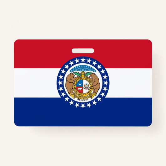 Naam Badge met vlag van Missouri State, USA (Voorkant)