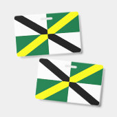 Naam Badge met vlag van Monterey City (Voor- en achterkant)