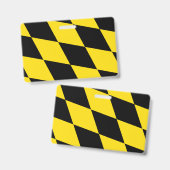 Naam Badge met vlag van München (Voor- en achterkant)