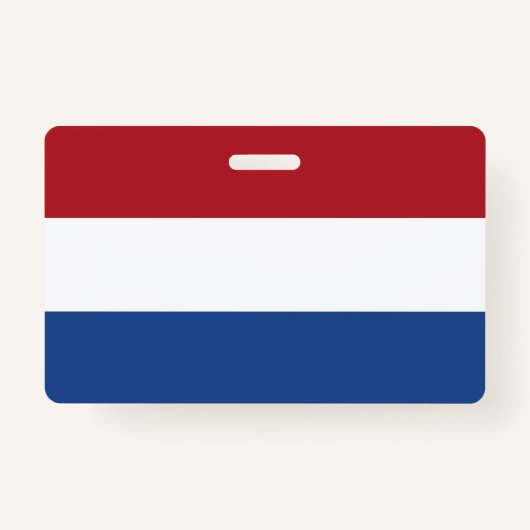 Naam Badge met vlag van Nederland (Voorkant)