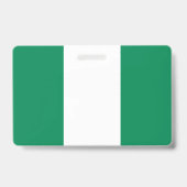 Naam Badge met vlag van Nigeria (Achterkant)