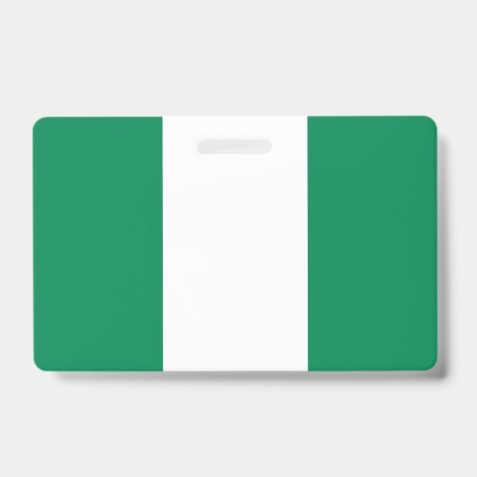 Naam Badge met vlag van Nigeria (Voorzijde)
