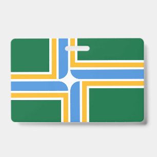 Naam Badge met vlag van Portland City