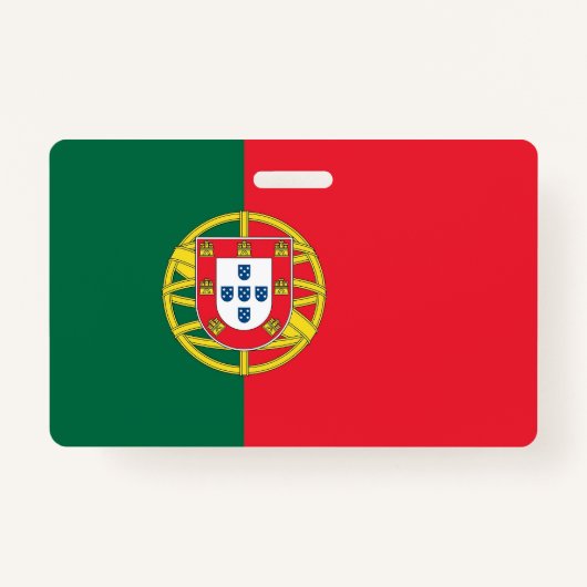 Naam Badge met vlag van Portugal (Voorkant)