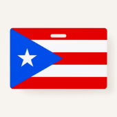 Naam Badge met vlag van Puerto Rico, Verenigde Sta (Achterkant)