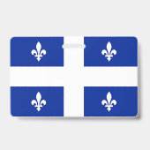 Naam Badge met vlag van Quebec (Achterkant)
