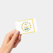 Naam Badge met vlag van Rhode Island, VS (Handheld)