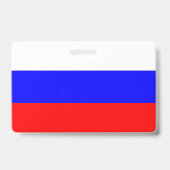 Naam Badge met vlag van Rusland (Achterkant)