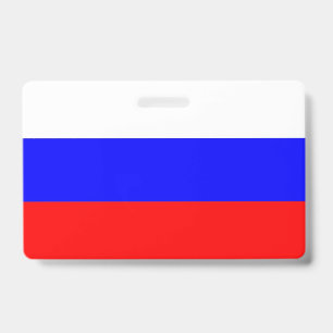 Naam Badge met vlag van Rusland
