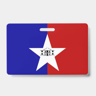 Naam Badge met vlag van San Antonio City