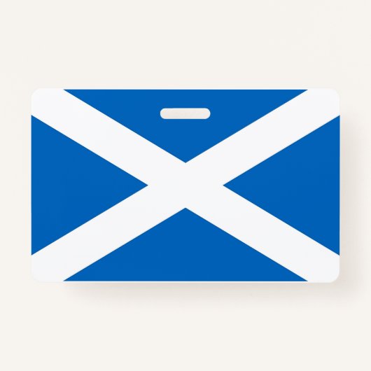 Naam Badge met vlag van Schotland, Verenigd Konink (Voorkant)