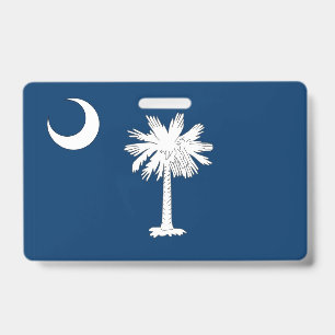 Naam Badge met vlag van South Carolina, Verenigde