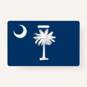 Naam Badge met vlag van South Carolina, Verenigde  (Achterkant)