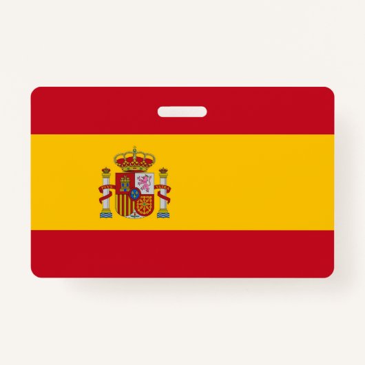 Naam Badge met vlag van Spanje (Voorkant)