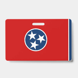 Naam Badge met vlag van Tennessee, Verenigde State