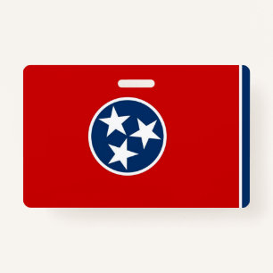 Naam Badge met vlag van Tennessee, Verenigde State