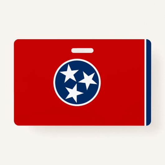 Naam Badge met vlag van Tennessee, Verenigde State (Voorkant)