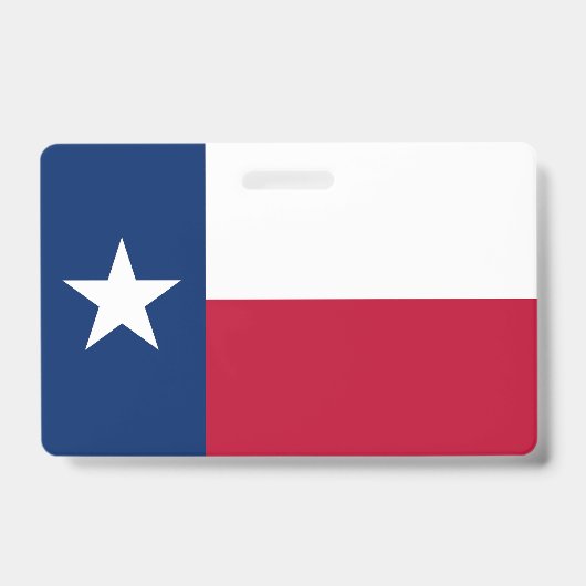 Naam Badge met vlag van Texas, Verenigde Staten (Voorzijde)