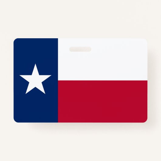 Naam Badge met vlag van Texas, Verenigde Staten (Voorkant)