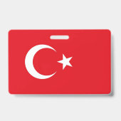 Naam Badge met vlag van Turkije (Achterkant)