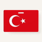Naam Badge met vlag van Turkije (Achterkant)