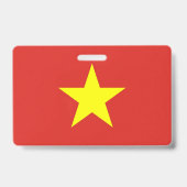 Naam Badge met vlag van Vietnam (Achterkant)