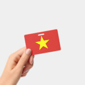 Naam Badge met vlag van Vietnam (Handheld)