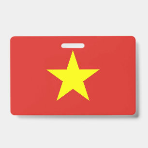 Naam Badge met vlag van Vietnam
