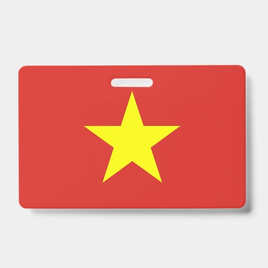 Naam Badge met vlag van Vietnam (Voorzijde)