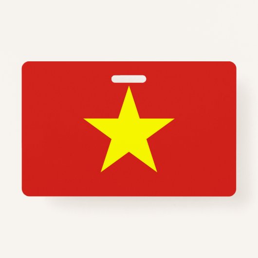 Naam Badge met vlag van Vietnam (Voorkant)