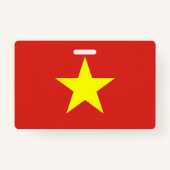 Naam Badge met vlag van Vietnam (Achterkant)