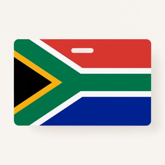 Naam Badge met vlag van Zuid-Afrika (Voorkant)