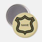 Naam Badge, voeg tekst toe Magneet (Voorkant / Achterkant)