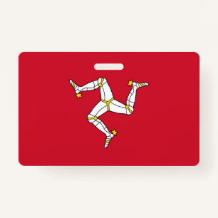 Naam Badge with Isle of Man flag, Verenigd Koninkr