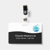 Naam Badges voor Medisch Lab Personeel in Bulk (Voorzijde met clip)