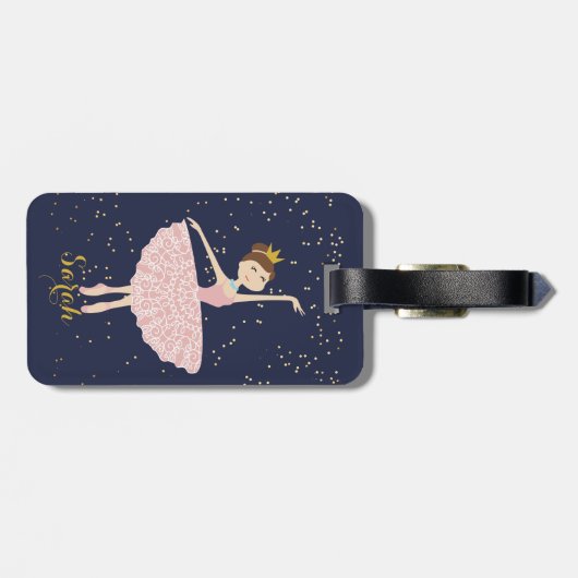 naam ballerina bagagelabel (Achterkant horizontaal)