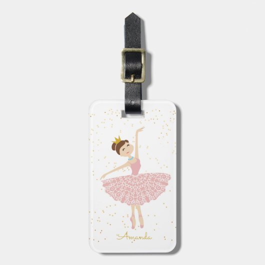 naam ballerina bagagelabel (Voorkant verticaal)