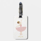 naam ballerina bagagelabel (Achterkant verticaal)