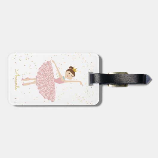 naam ballerina bagagelabel (Achterkant horizontaal)