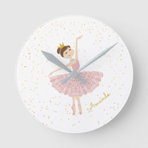 naam ballerina personalize  ronde klok