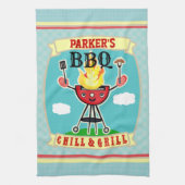  naam Barbeque BBQ Handdoek (Verticaal)