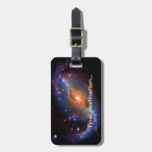 Naam, Barred Spiral Galaxy NGC 1672 Bagagelabel (Voorkant verticaal)