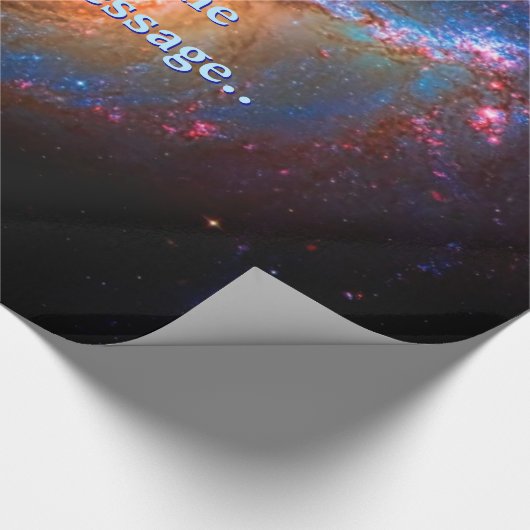 Naam, Barred Spiral Galaxy NGC 1672 Cadeaupapier (Hoek)