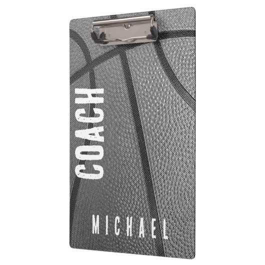  naam Basketbal Coach Klembord (Links)